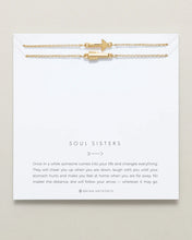 Load image into Gallery viewer, Soul Sisters Best Friend Arrow Necklace Set Gold