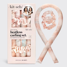 Load image into Gallery viewer, Kitsch Satin Heatless Curling Set Sunset Tie Dye