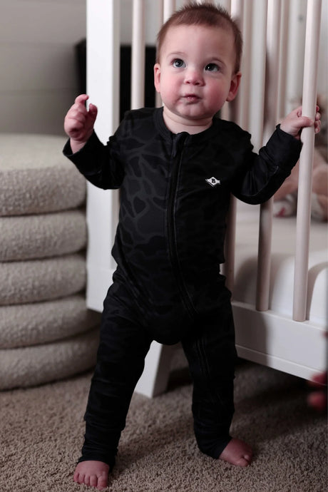 Burlebo Black Camo Baby Zip Up