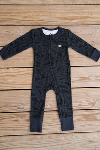 Burlebo Black Camo Baby Zip Up