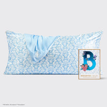 Load image into Gallery viewer, Kitsch x Bridgerton King Satin Pillowcase Toile De Blue