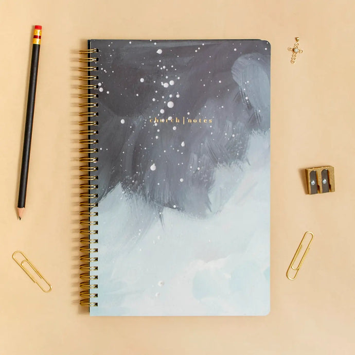 Church Notes Starry Sky by 1canoe2 Notebook