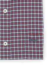 Load image into Gallery viewer, Coastal Cotton Stretch Twill Sport Shirt Cardinal Blue Gingham