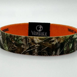 Versible Forest Camo Bible Verse Wristband