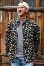 Load image into Gallery viewer, Burlebo Cotton Twill Button Up Throwback Camo