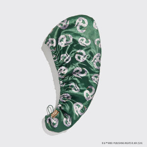 Harry Potter x Kitsch Slytherin Satin-Wrapped Hair Towel