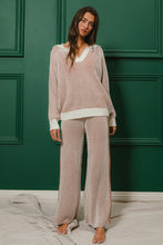 Load image into Gallery viewer, Everything I Love Ribbed Sweater and Pants Set Cinnamon