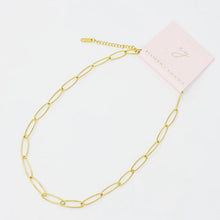 Load image into Gallery viewer, Charming Gold Paper Clip Chain Necklace