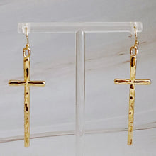 Load image into Gallery viewer, Slim and Stylish Cross Earrings