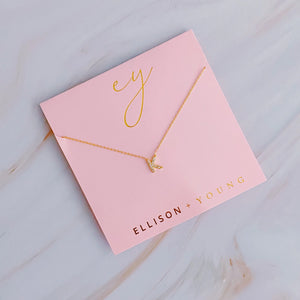 Understated Beauty Gold Initial Necklace