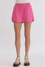 Load image into Gallery viewer, Putting Sugar on Me Ribbed Shorts Hot Pink