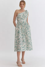 Load image into Gallery viewer, Nothing But Love One Shoulder Midi Dress Green