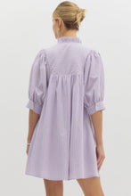 Load image into Gallery viewer, Main Attraction 3/4 Puff Sleeve Dress in Lavender