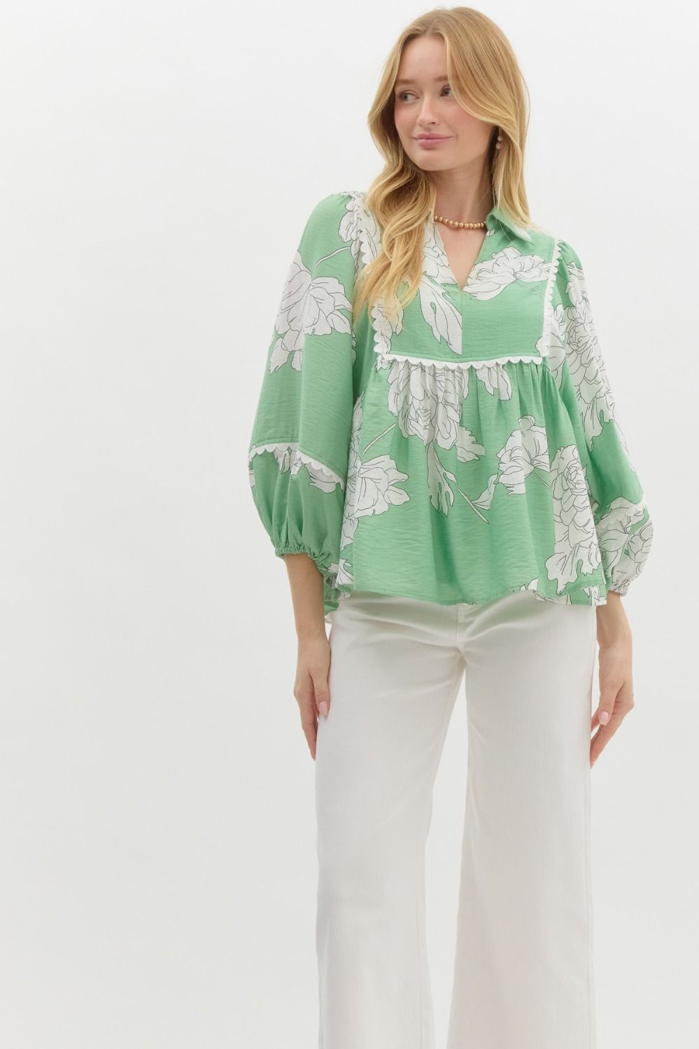 Set Me Free 3/4 Sleeve Blouse