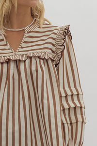 Timeless Striped Long Sleeve Blouse