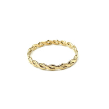 Load image into Gallery viewer, Erin Gray Resort Collection Waterproof Gold Woven Ring