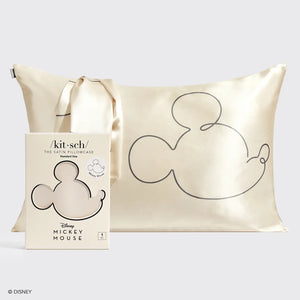 Kitsch & Mickey and Minnie Mr. Mouse Standard Satin Pillowcase