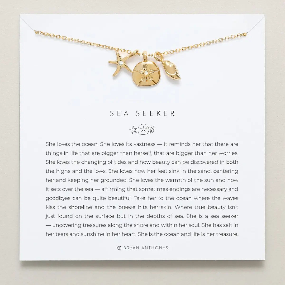 Bryan Anthonys Sea Seeker Necklace in Gold