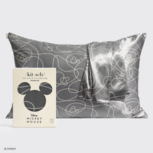 Load image into Gallery viewer, Kitsch &amp; Mickey and Minnie Mickey Maze Standard Satin Pillowcase