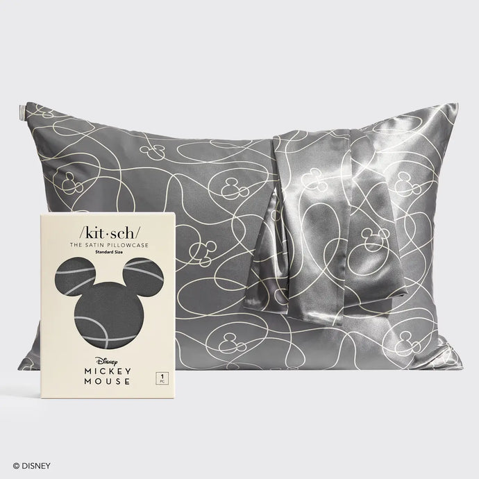 Kitsch & Mickey and Minnie Mickey Maze Standard Satin Pillowcase