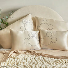 Load image into Gallery viewer, Kitsch &amp; Mickey and Minnie Mrs. Mouse King Satin Pillowcase