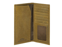 Load image into Gallery viewer, Vintage Tan Brass Ole Miss Roper Wallet