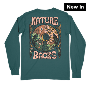 Nature Backs Illuminate LS Tee in Spruce