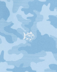 Southern Tide Men's LS Island Camo Perf Tee