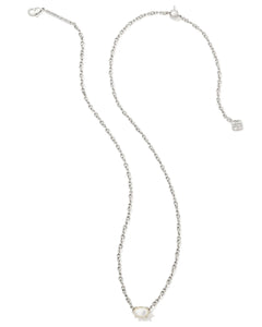 Kendra Scott Silver Cailin Pendant Necklace in Ivory MOP