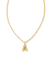 Load image into Gallery viewer, Kendra Scott Gold Crystal Letter Pendant Necklace