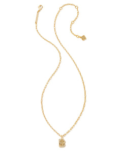 Kendra Scott Gold Crystal Letter Pendant Necklace