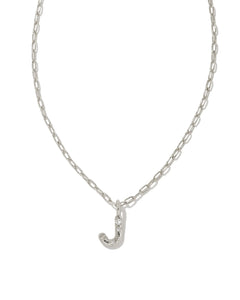 Kendra Scott Silver Crystal Letter Pendant Necklace