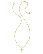 Load image into Gallery viewer, Kendra Scott Gold Crystal Letter Pendant Necklace