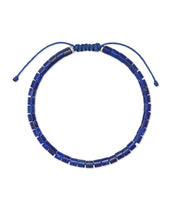 Load image into Gallery viewer, Kendra Scott Grey Oxidized Sterling Silver Corded Bracelet in Blue Lapis