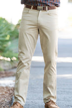 Load image into Gallery viewer, Coastal Cotton Khaki Stretch Twill Five Pocket Pants