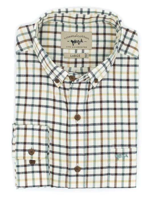 Coastal Cotton Live Oak Cotton Twill Button Down