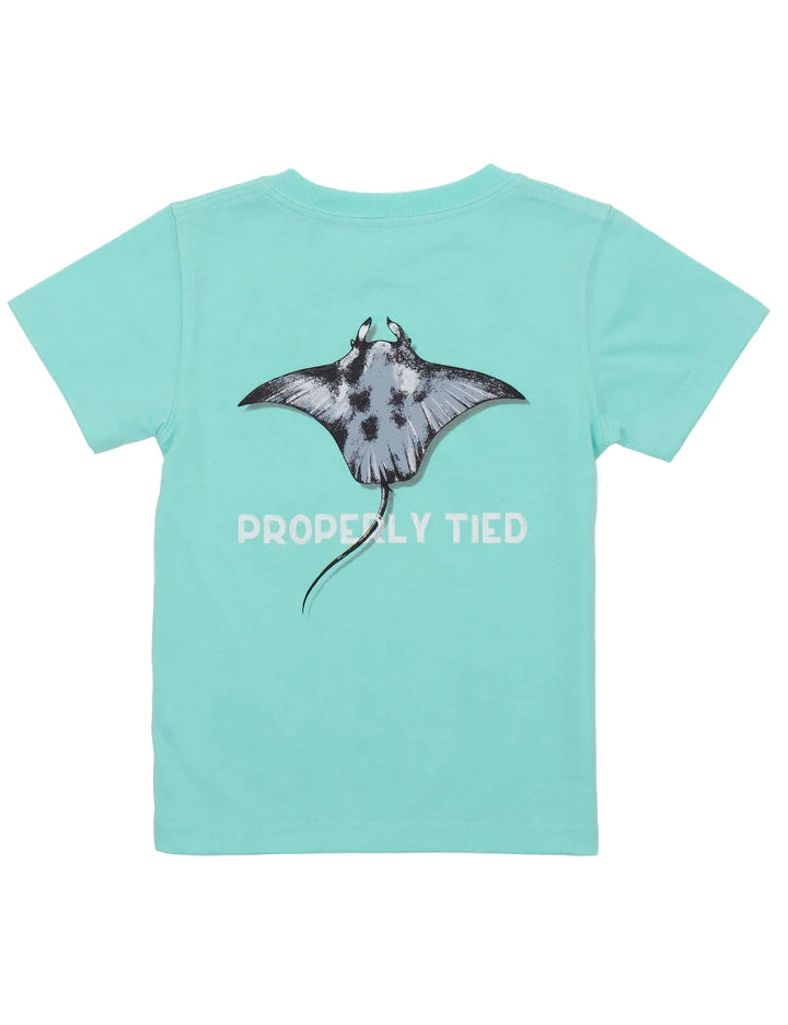 Properly Tied Boys Manta Ray SS Tee