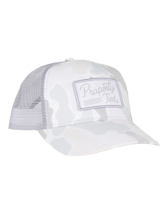 Properly Tied Sportsman Trucker Hat Polar Camo