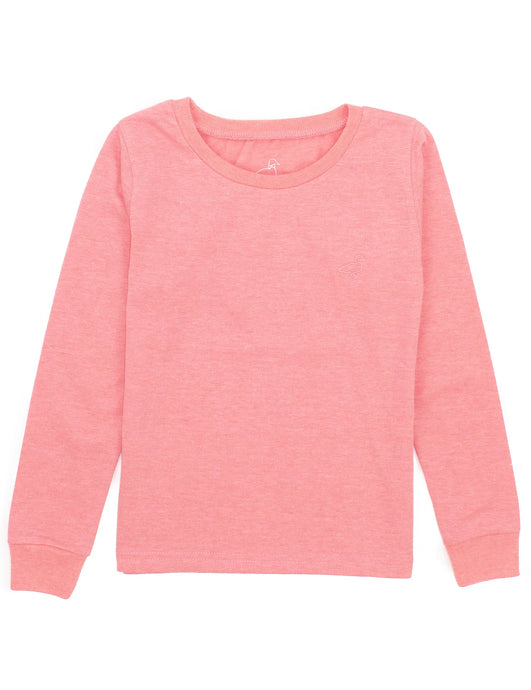 Properly Tied Girls Poppy LS Tee Bright Salmon