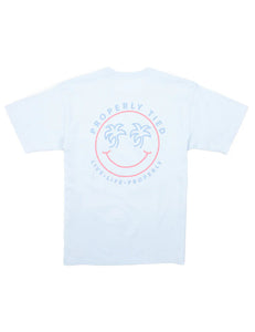 Properly Tied Smiley SS Tee in Periwinkle