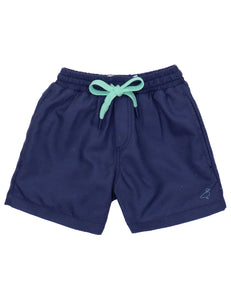 Properly Tied Boys Wavechaser Swim Trunk Blue Onyx