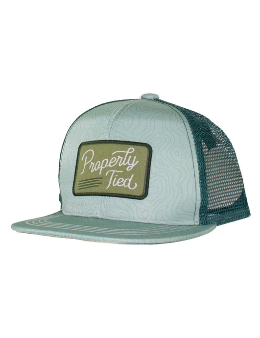 Properly Tied Boys Sportsman Trucker Hat Moss Topo