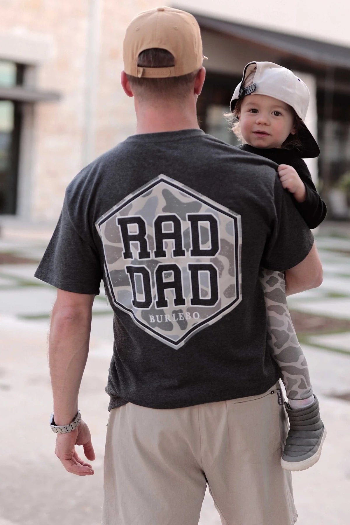 Burlebo Rad Dad SS Tee in Heather Black