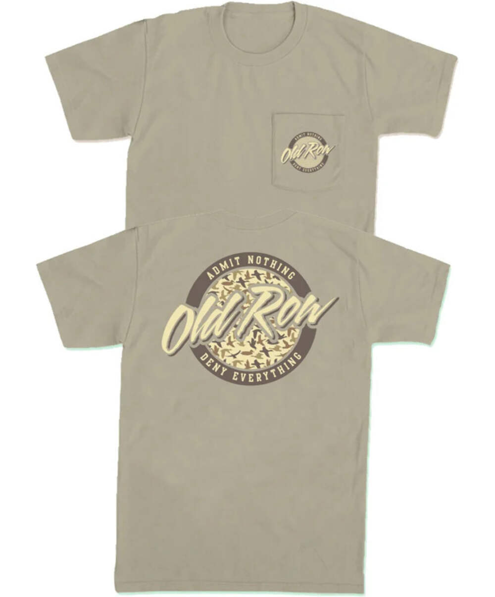 Old Row Duck Camo Circle Logo SS Pocket Tee