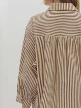 Load image into Gallery viewer, Please Believe Button Up Striped Blouse