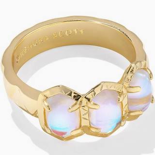 Kendra Scott Daphne Band Ring in Gold Dichroic Glass