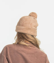 Load image into Gallery viewer, Southern Shirt Company Feather Knit Beanie Mocha Tan