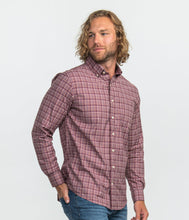 Load image into Gallery viewer, Southern Shirt Company Samford Check LS Dress Shirt Red Mahogany