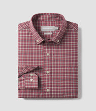 Load image into Gallery viewer, Southern Shirt Company Samford Check LS Dress Shirt Red Mahogany