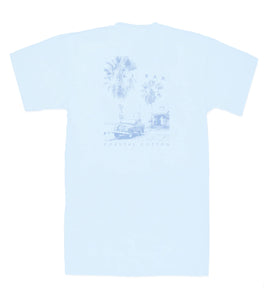 Coastal Cotton Tiki SS Tee Sky Blue